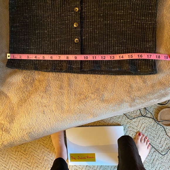 Madewell knit button cropped front tank - Picture 6 of 7